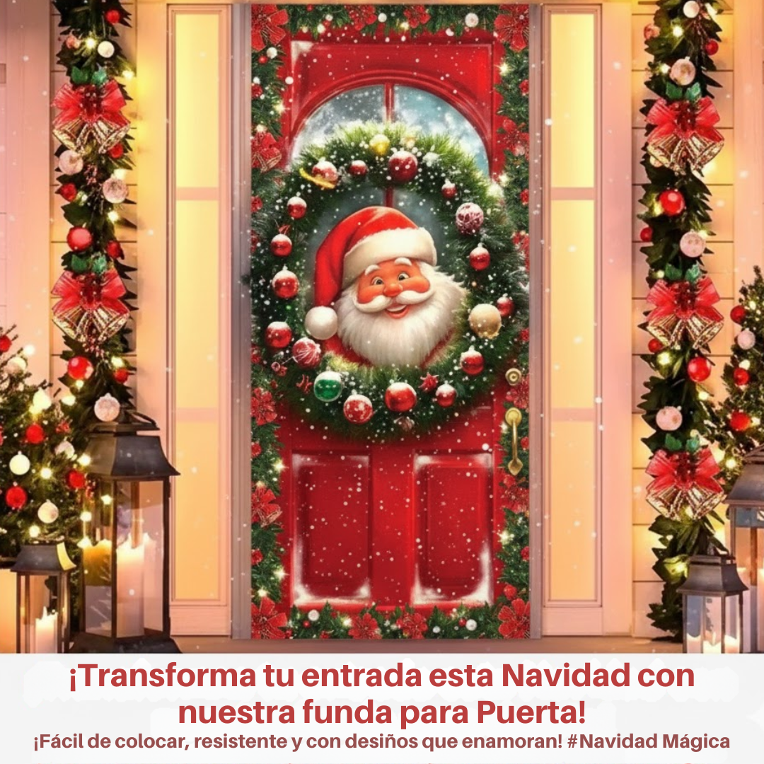 FUNDA PARA PUERTAS NAVIDEÑAS