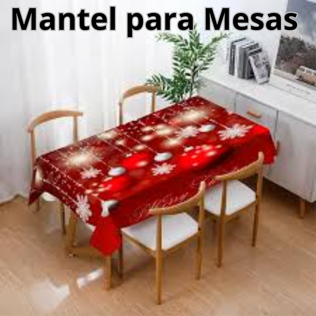 🎄 🎅🏾PACK NAVIDEÑO (funda para puertas, mantel de mesa y funda para sillas)🎅🏾🎄