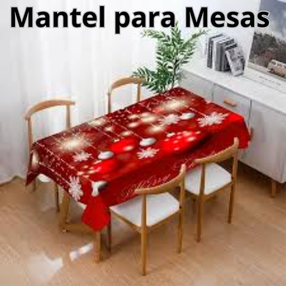 🎄 🎅🏾PACK NAVIDEÑO (funda para puertas, mantel de mesa y funda para sillas)🎅🏾🎄