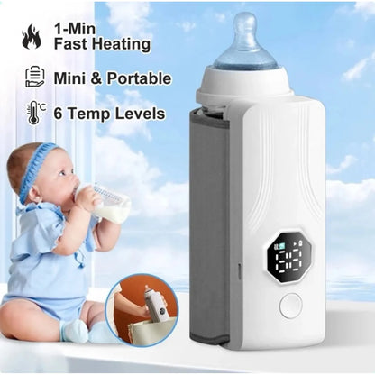 CALENTADOR DE BIBERONES CON PANTALLA LED BEBE