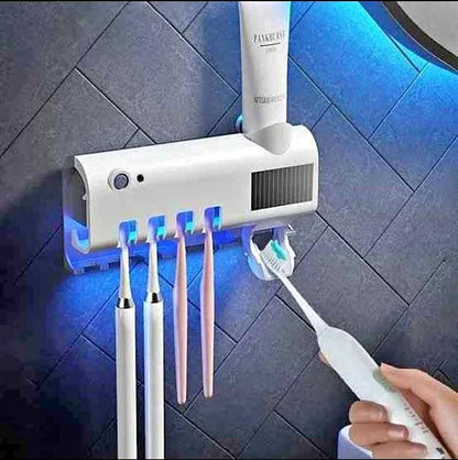 ESTERILIZADOR DE CEPILLO  UV + Dispensador Exclusive® 3 en 1
