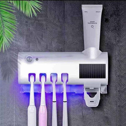 ESTERILIZADOR DE CEPILLO  UV + Dispensador Exclusive® 3 en 1